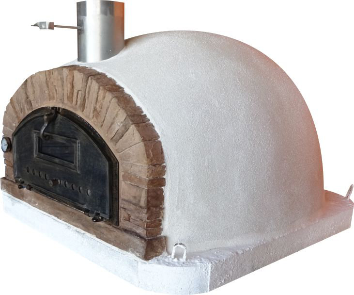 Authentic Pizza Ovens Ventura Buena Brick & Cement Countertop Wood